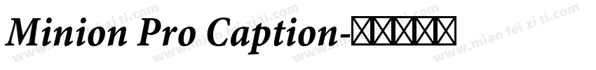 Minion Pro Caption字体转换